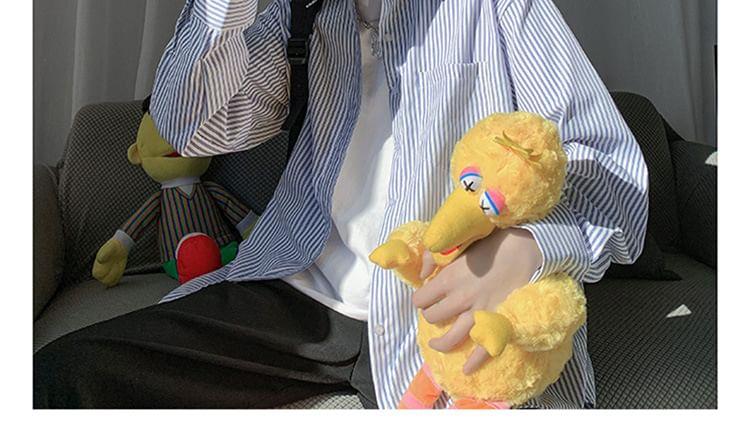 Long Sleeve Striped Button Up Shirt Product Image