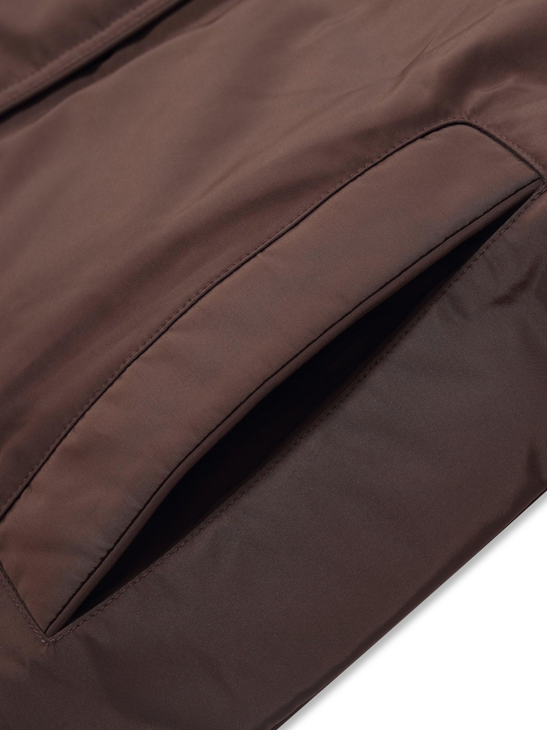 Quilted Hooded Goose Down Wrap Overcoat Product Image