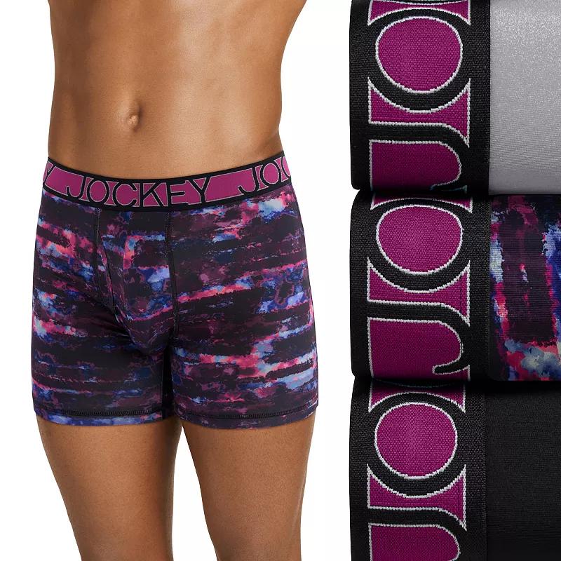 Men's Jockey 3-Pack Active Microfiber 5" Boxer Briefs,  Product Image