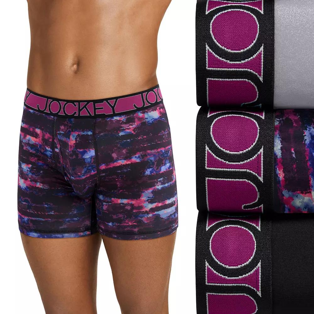 Men's Jockey 3-Pack Active Microfiber 5" Boxer Briefs,  Product Image