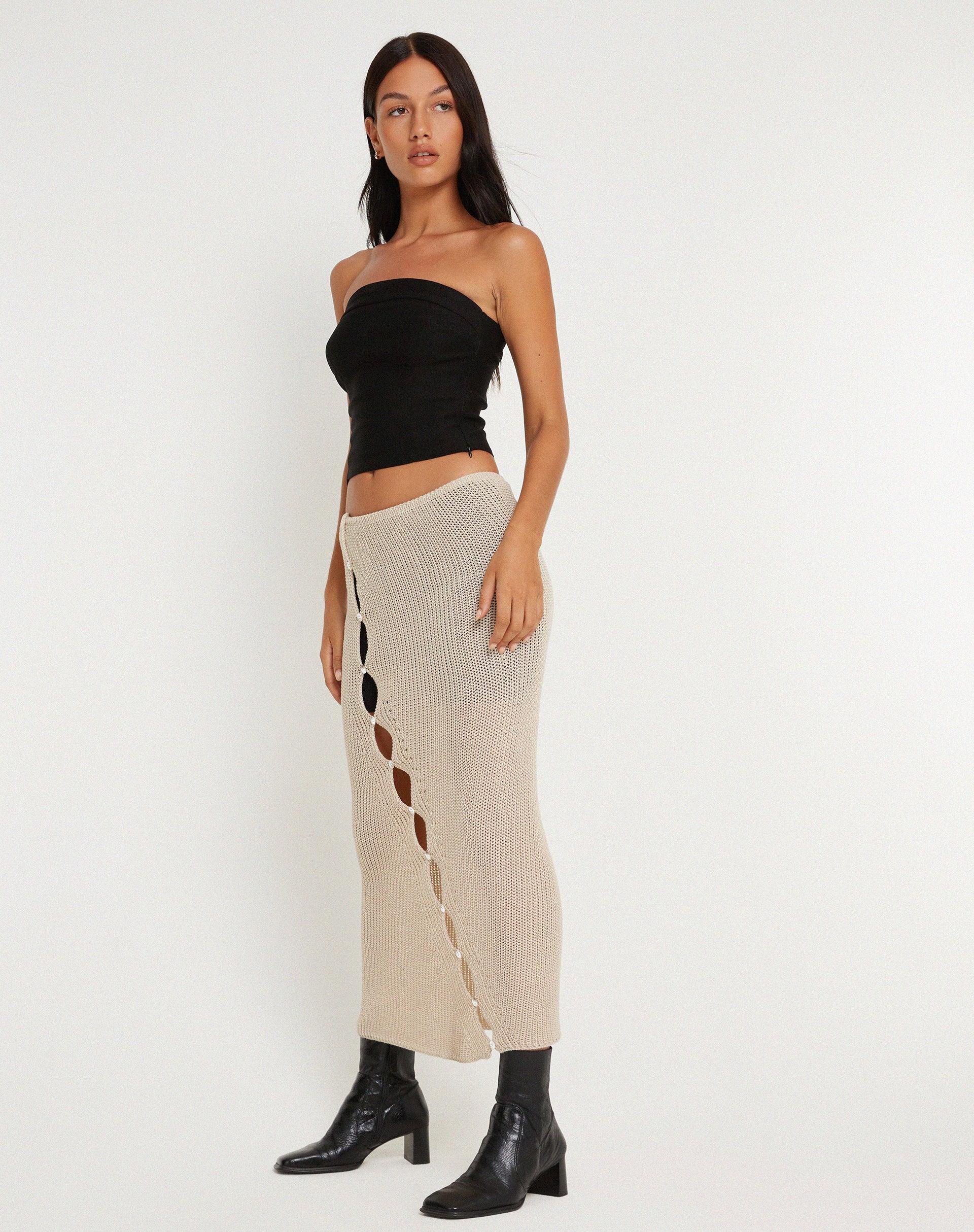 Tanika Maxi Skirt in Natural Product Image