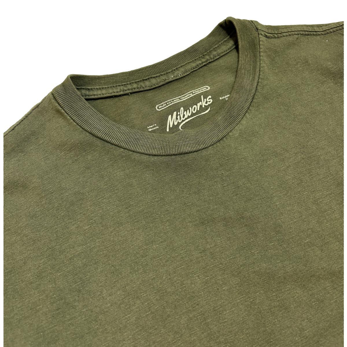 Ringspun Vintaged Washed Tee Olive Product Image