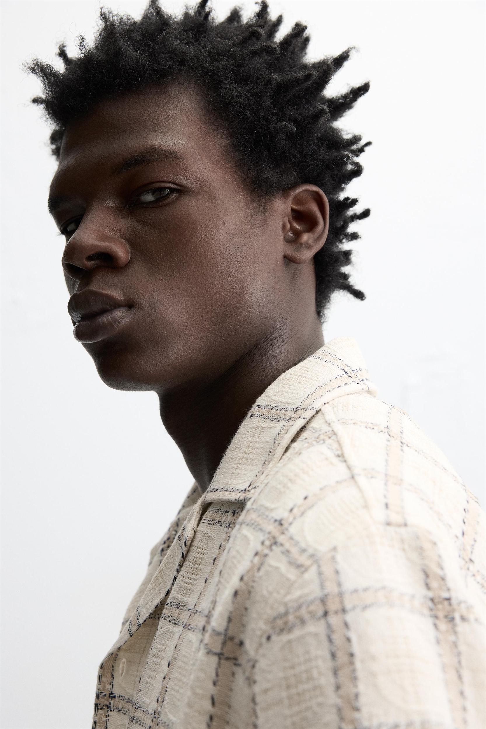 TEXTURED PLAID SHIRT Product Image