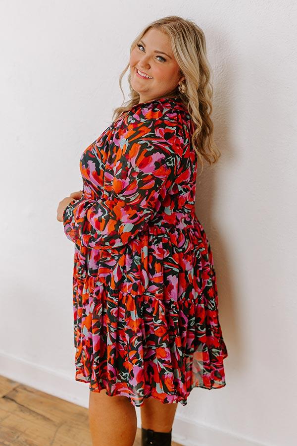 Sangria Toast Mini Dress Curves Product Image