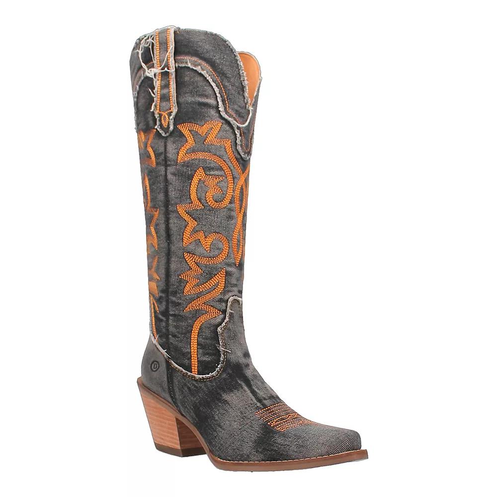 Dingo Texas Tornado Women's Western Boots, Size: 6, Black Product Image