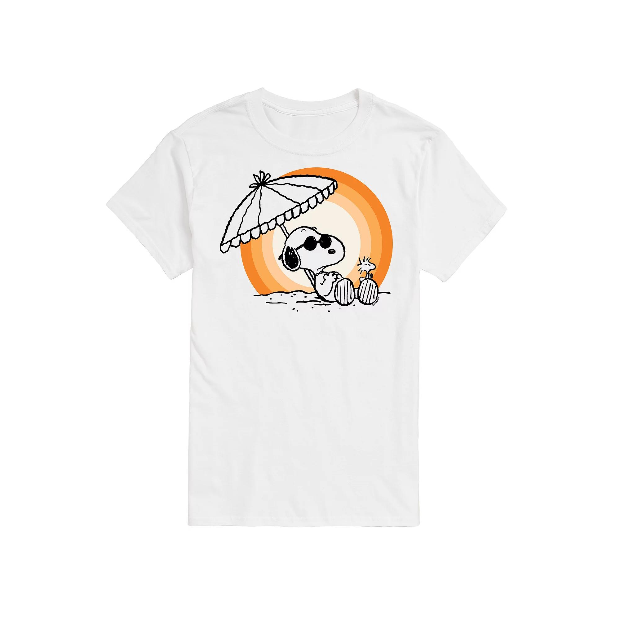 Big & Tall Peanuts Snoopy Sunset Graphic Tee, Men's,  Product Image