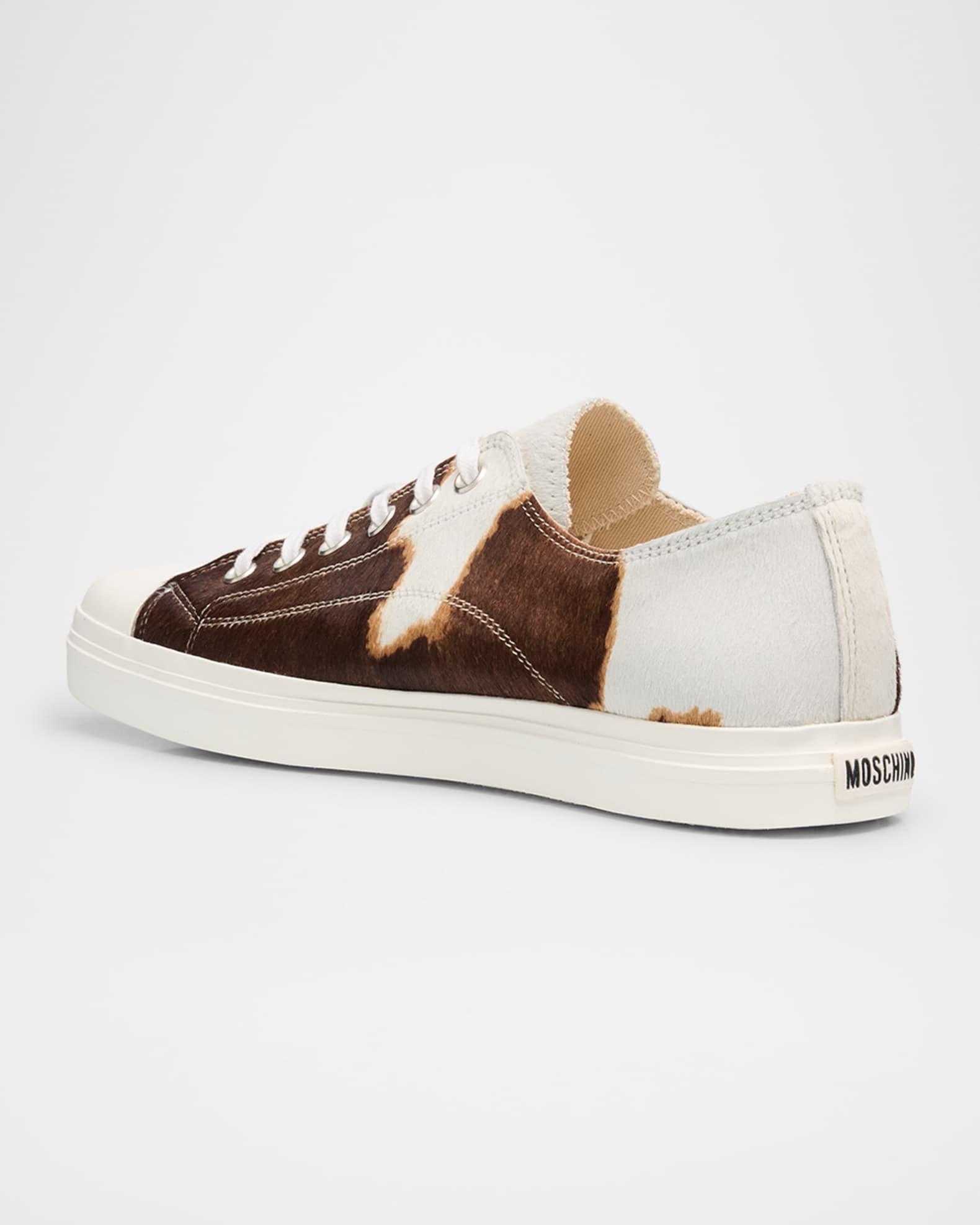 Men's Edge Calf Hair Cap Toe Low-Top Sneakers Product Image