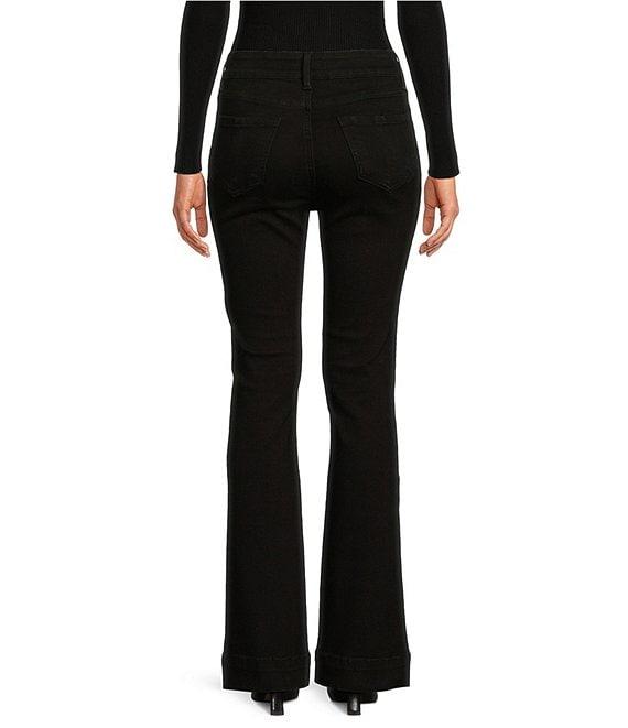 Prosperity Black Denim Mid Rise Trouser Bootcut Jeans Product Image