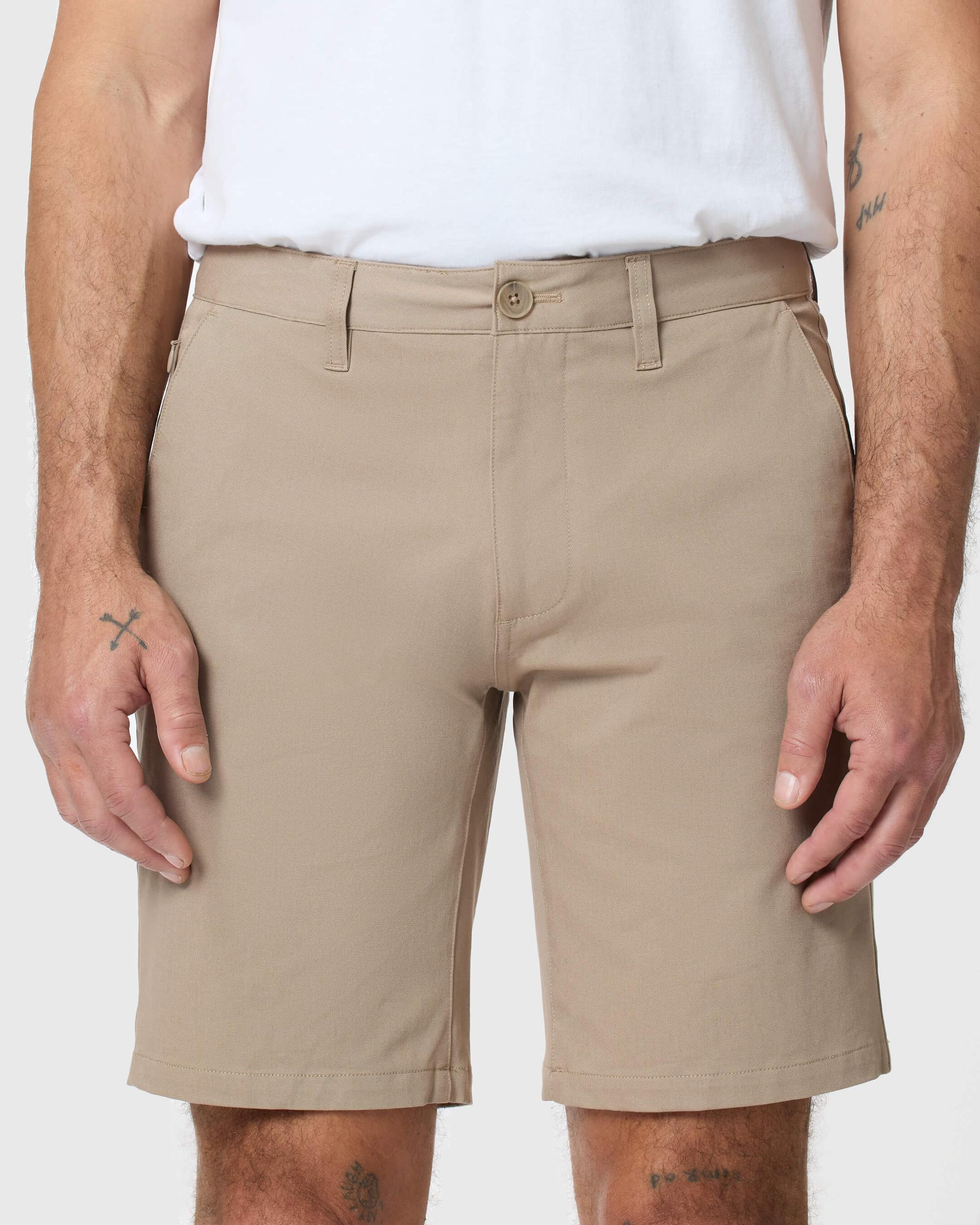 9" Khaki Classic Twill Shorts Product Image