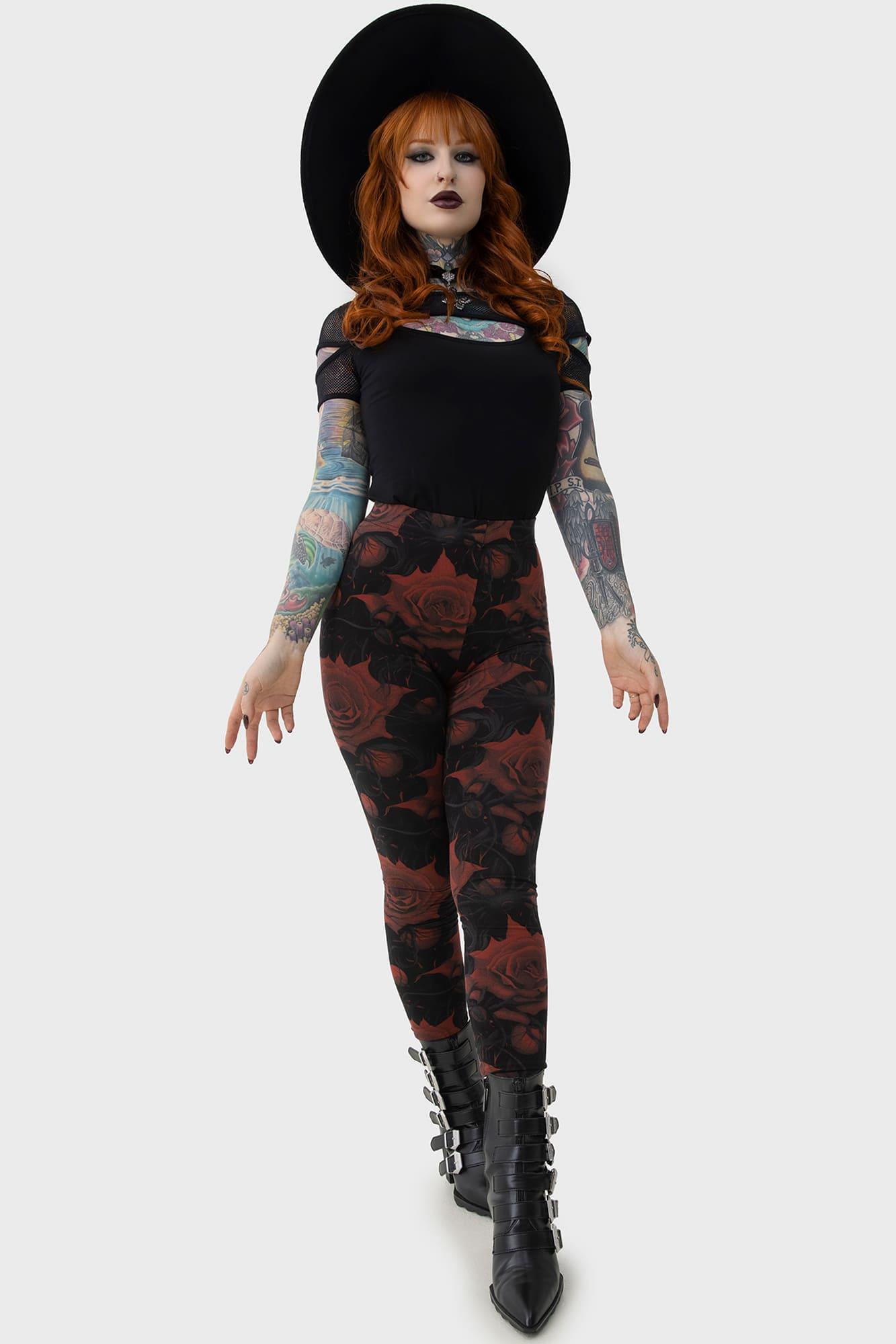 Blood Rose Leggings Female Product Image