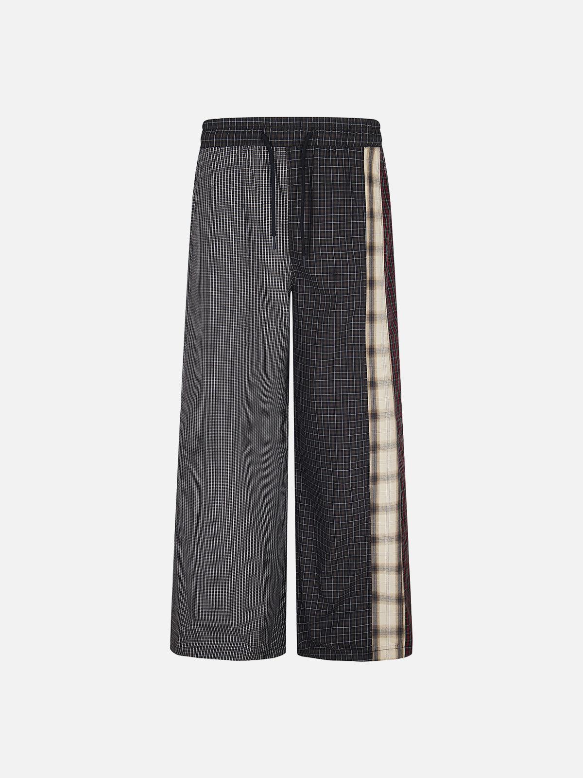 Aelfric Eden Plaid Patchwork Baggy Pants Product Image
