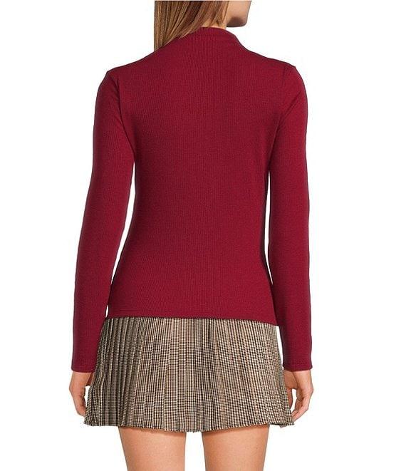 A Loves A Stretch Knit Turtleneck Long Sleeve Tee Product Image