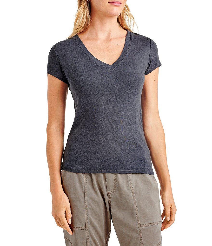 Splendid Faye V-Neck Short Sleeve T-Shirt Product Image