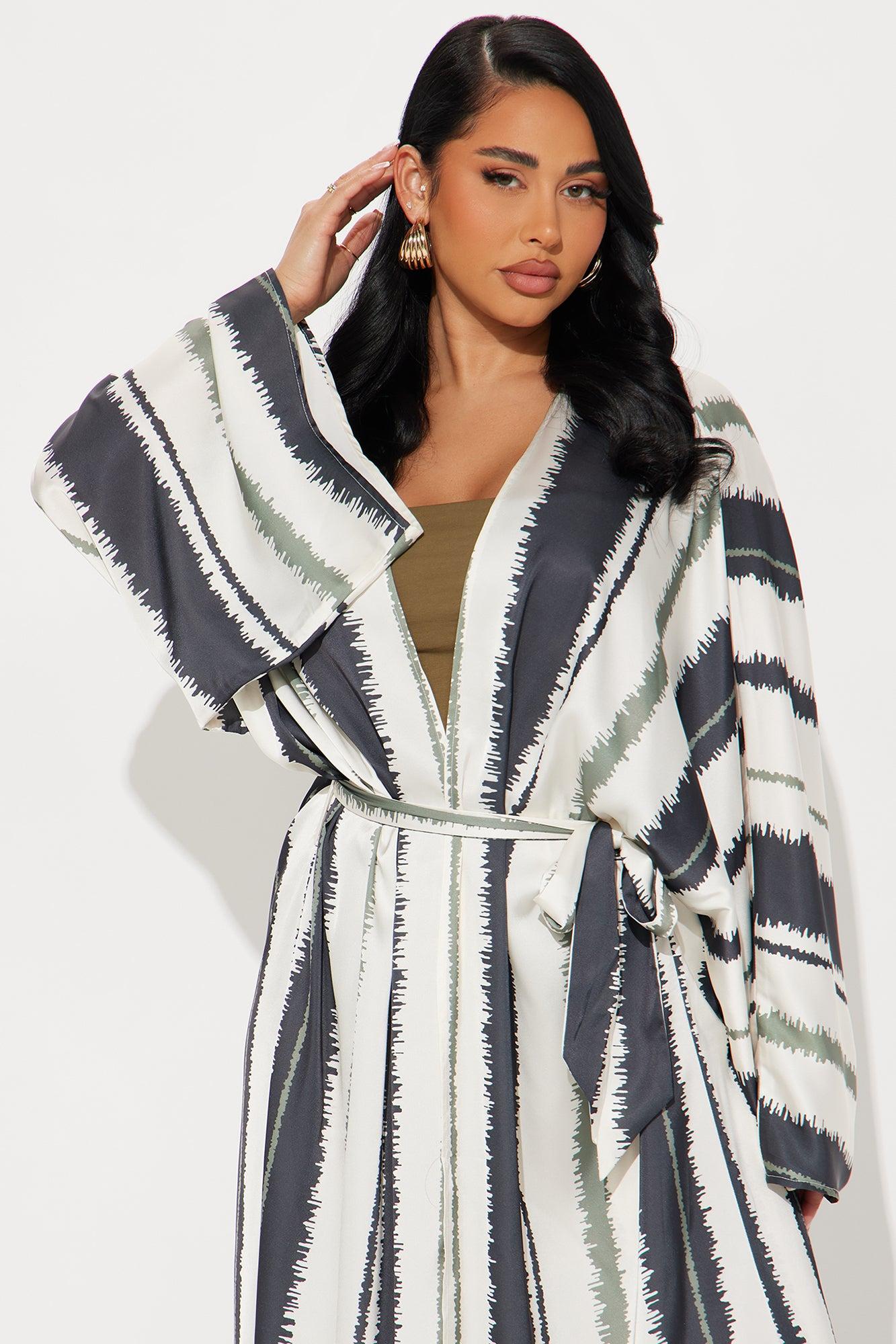 Sleek and Lavish Satin Pant Set - Olive/combo Product Image