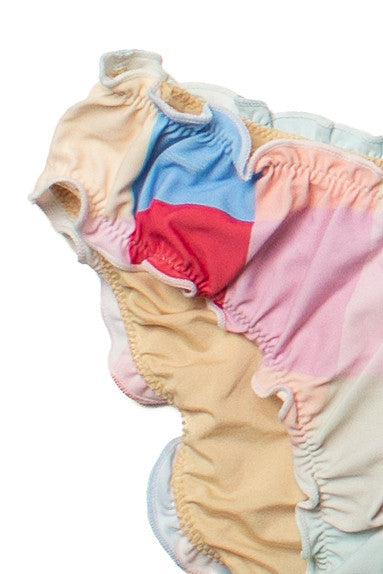 Pastel Gingham Ruffle Bikini Bottom Product Image