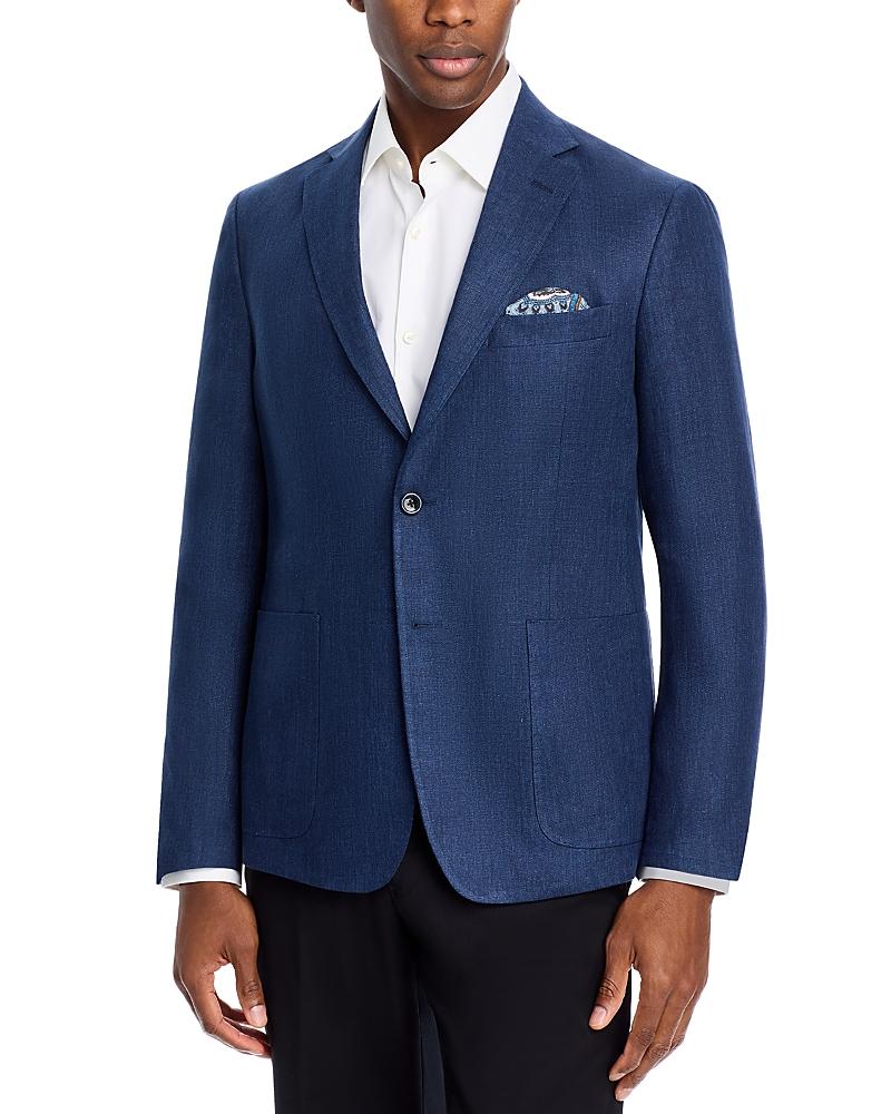The Mens Store at Bloomingdales Delave Linen Hopsack Regular Fit Unstructured Sport Coat - Exclusive Product Image