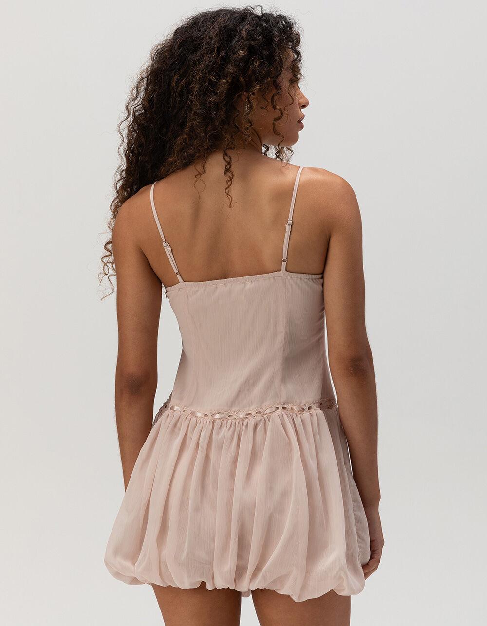 RSQ Womens Ribbon Bubble Dress - PINK Product Image