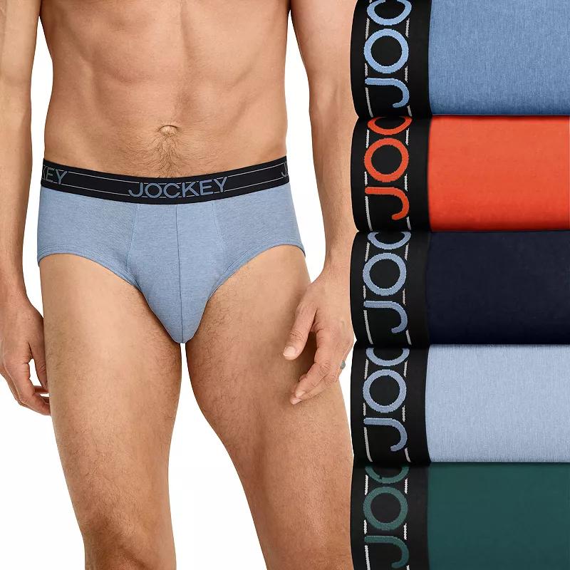 Men's Jockey® 5-Pack Lightweight Cotton Blend Brief,  Product Image