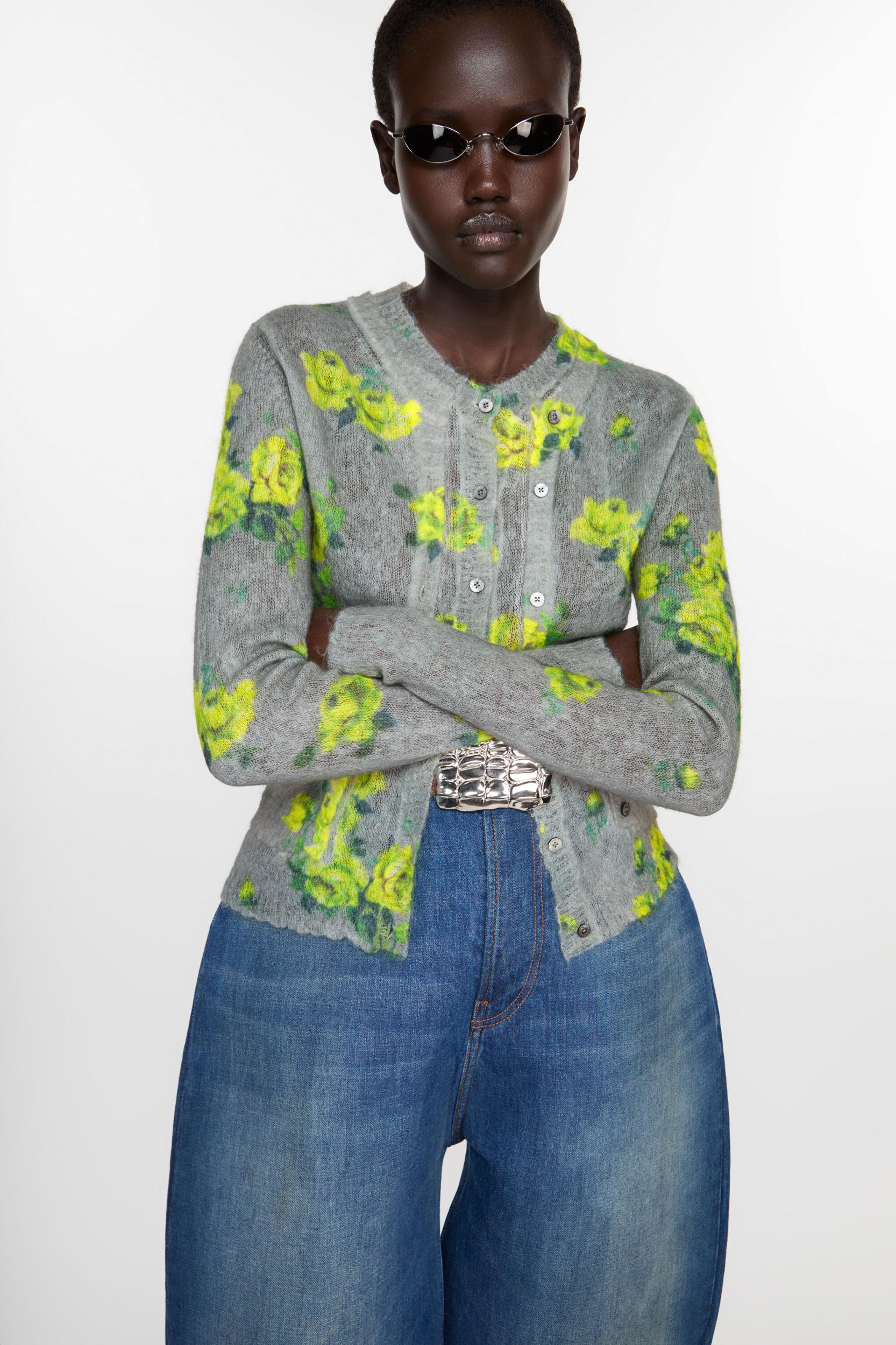 Layered mohair cardigan Product Image