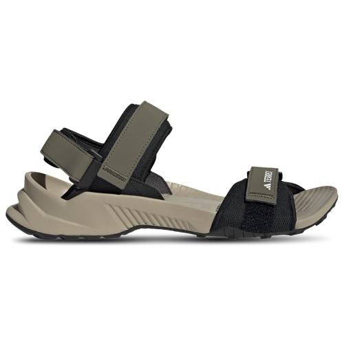 adidas Terrex Hydroterra Hiking Sandals - Mens Olive Strata/Black/Wonder Beige Product Image