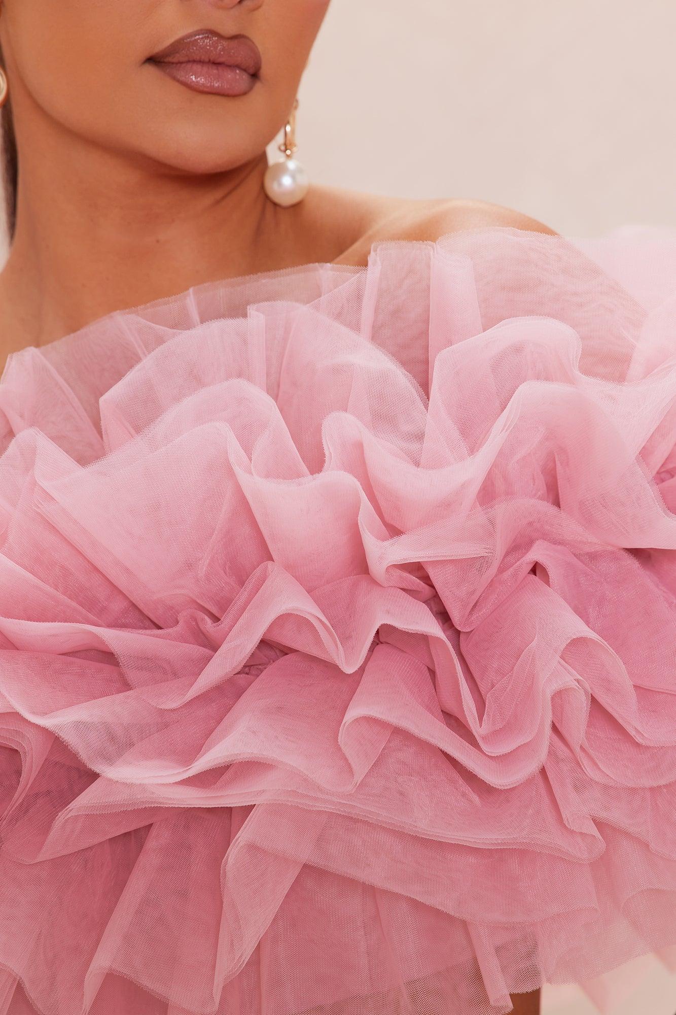 Olivia Corset Skirt Set - Rose Product Image