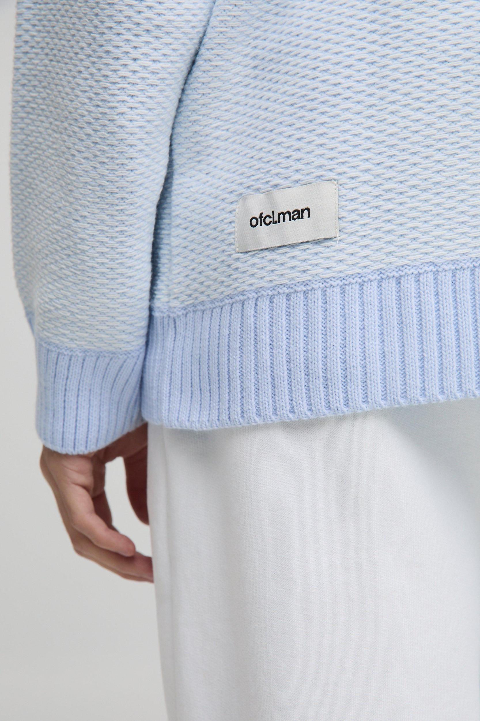 Oversized Reverse Jacquard Knitted Cardigan | boohooMAN USA Product Image