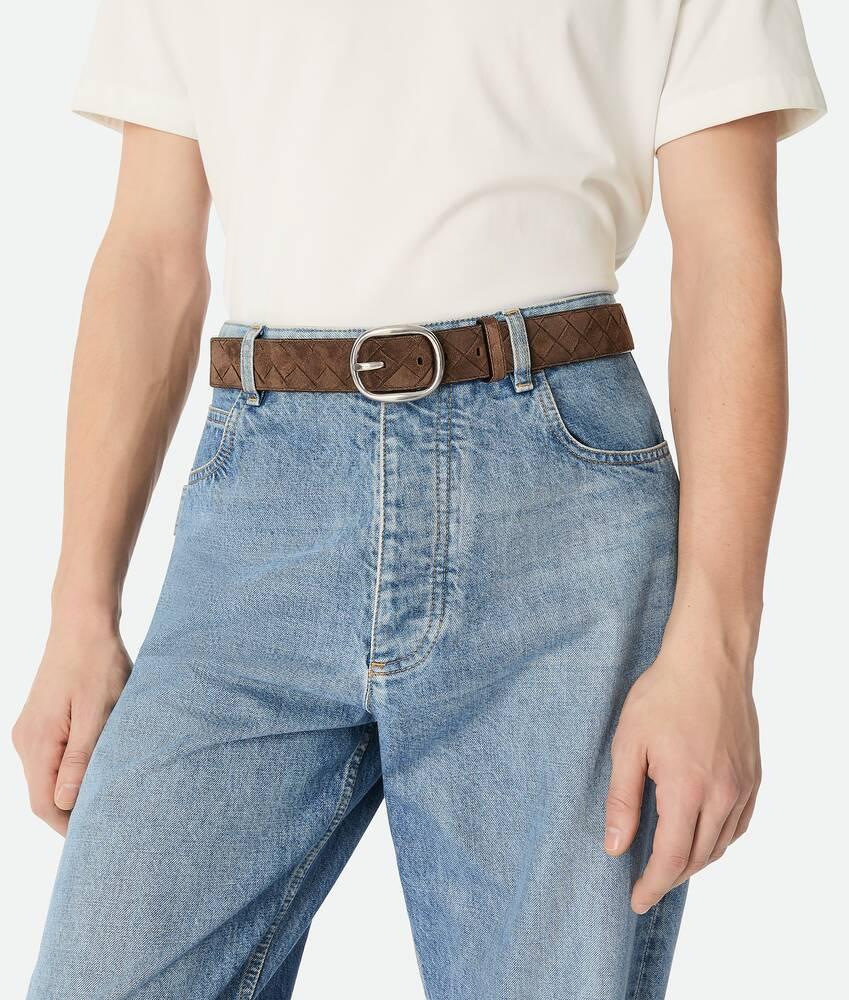 Men's Intrecciato Belt in Fondant Product Image