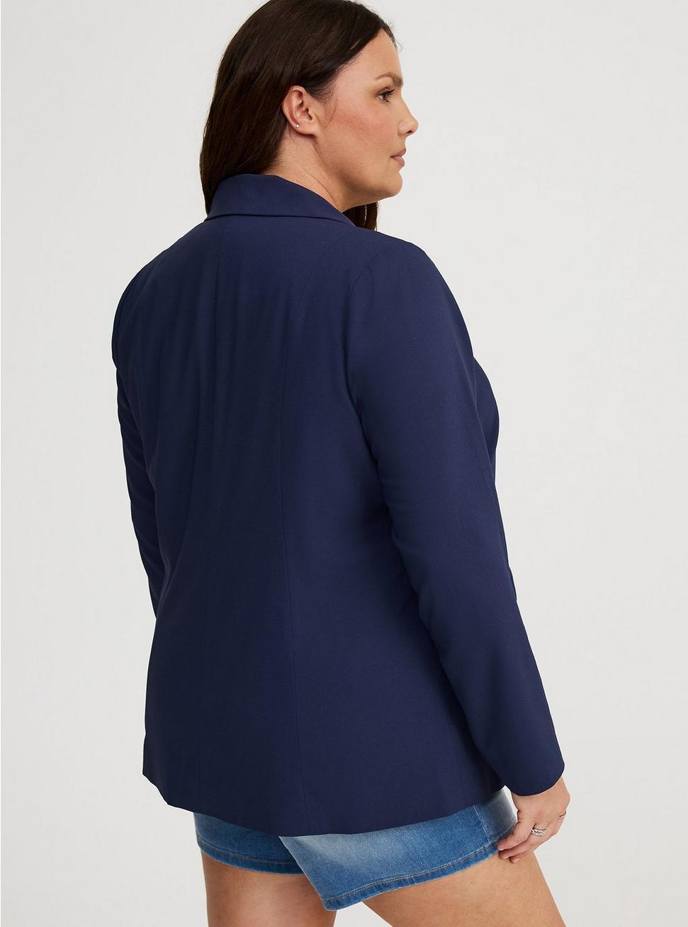 Studio Crepe Notch-Collar Blazer Product Image