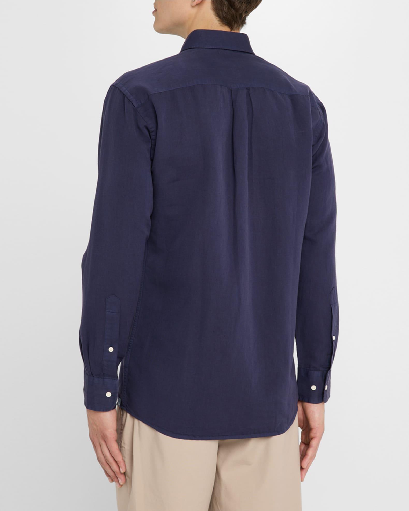 Men's Canal Linen and Cotton Sport Shirt Product Image