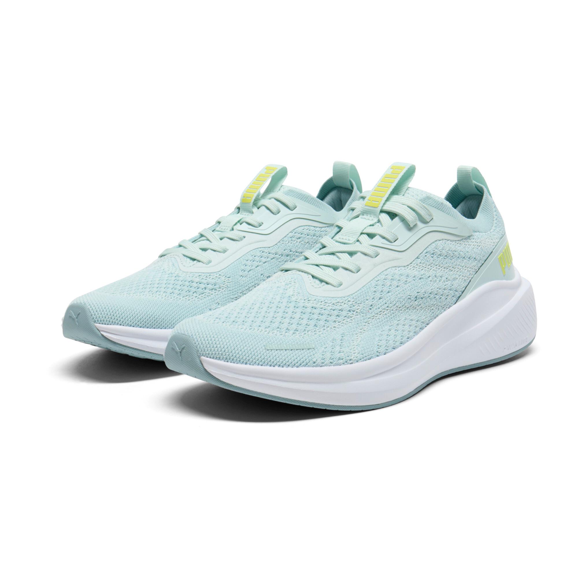 PUMA Skyrocket Lite Women's Running Shoes in Peaceful Blue/Lemon Sherbert Product Image