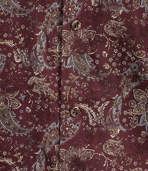 Cremieux Blue Label Twill Paisley Print Long Sleeve Woven Shirt Product Image