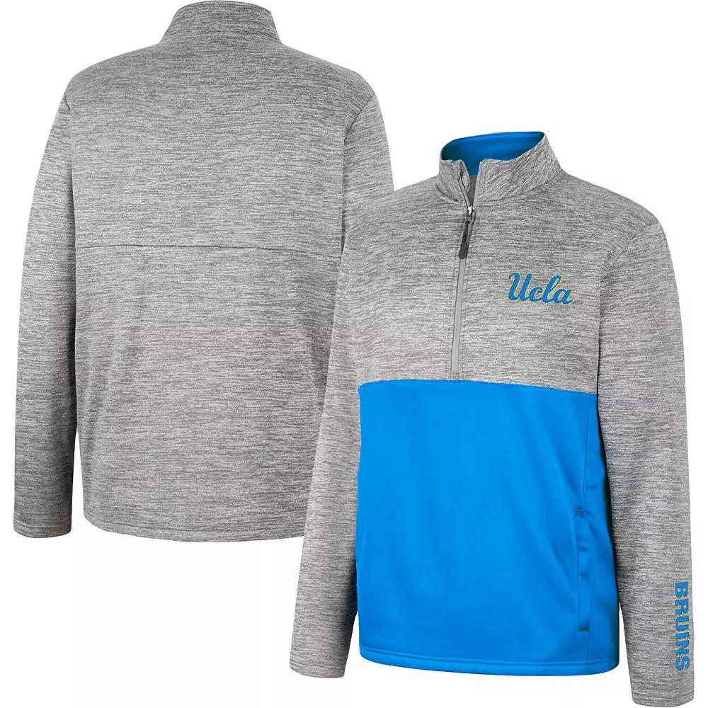 Men's Colosseum Gray UCLA Bruins John Half-Zip Jacket, Size: 2XL, Grey Product Image