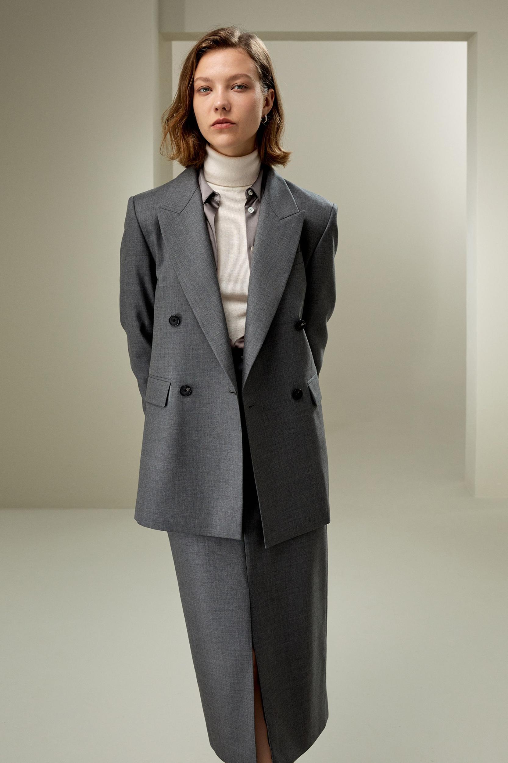 Modern Beauty Silk Wool Blazer Product Image