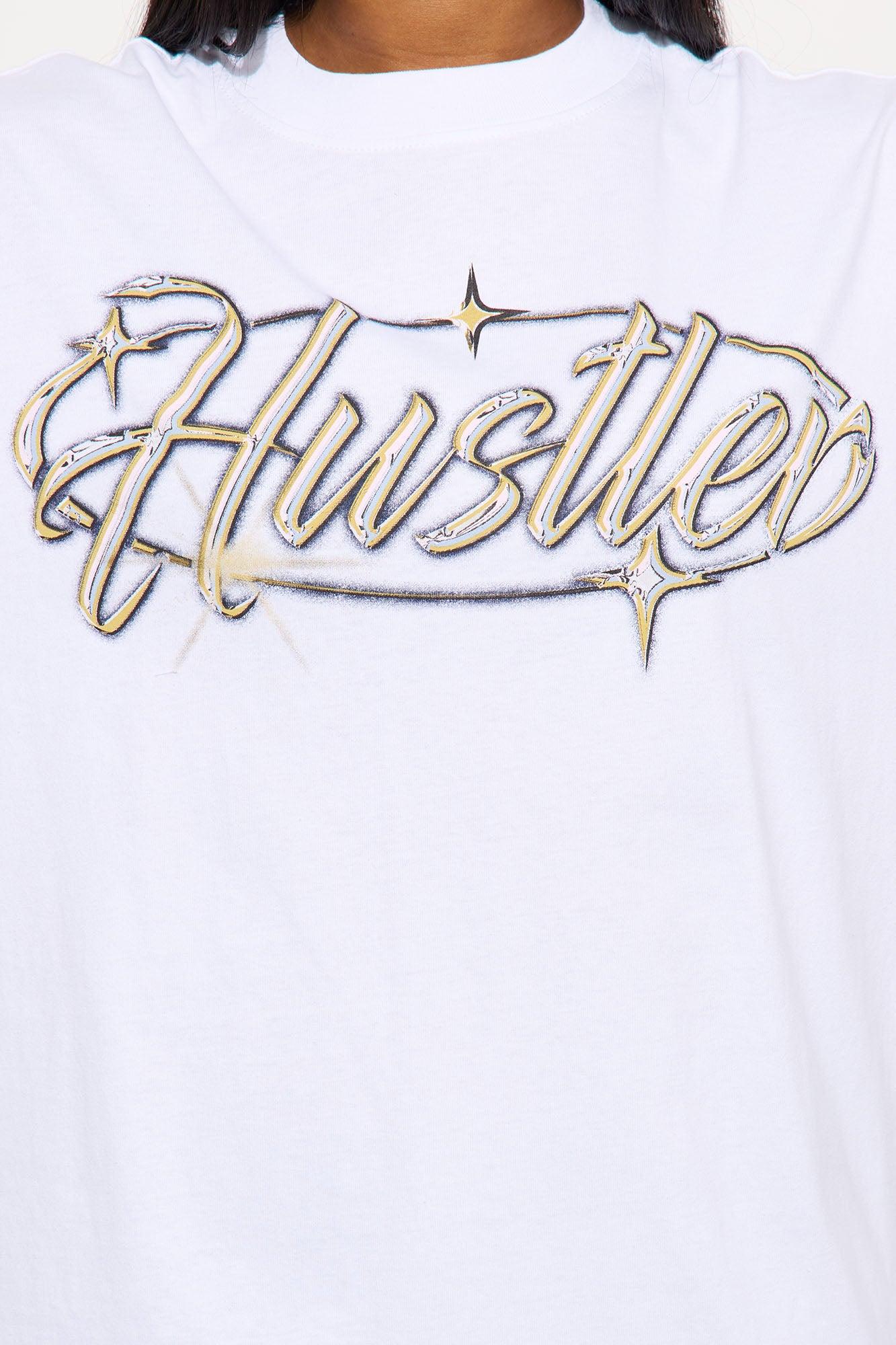 The Hustler Tee - White Female Product Image