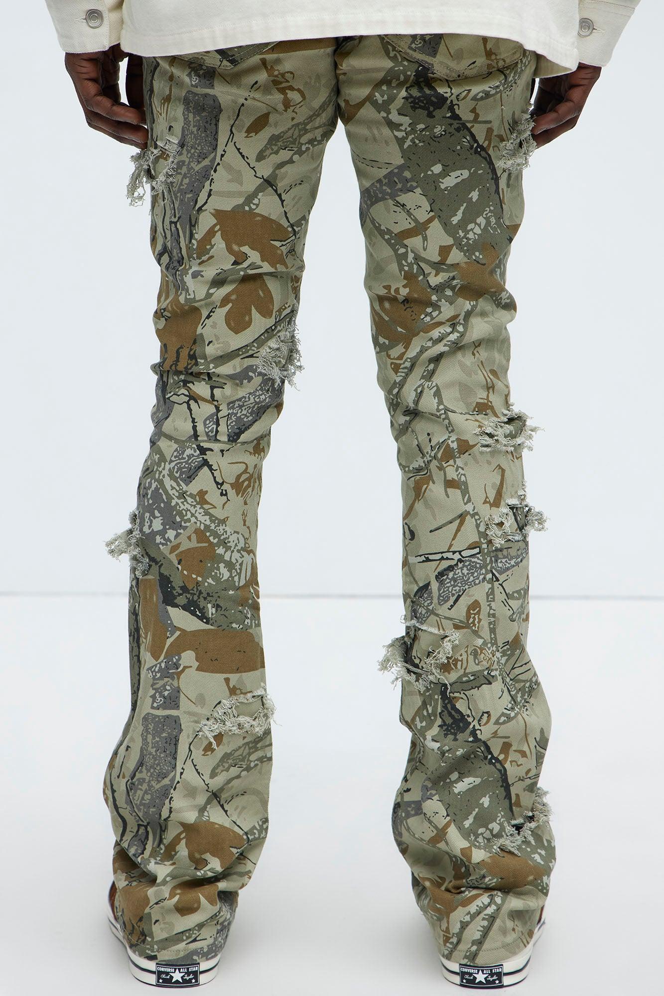 Get Into It Skinny Flared Pants - Camouflage Product Image