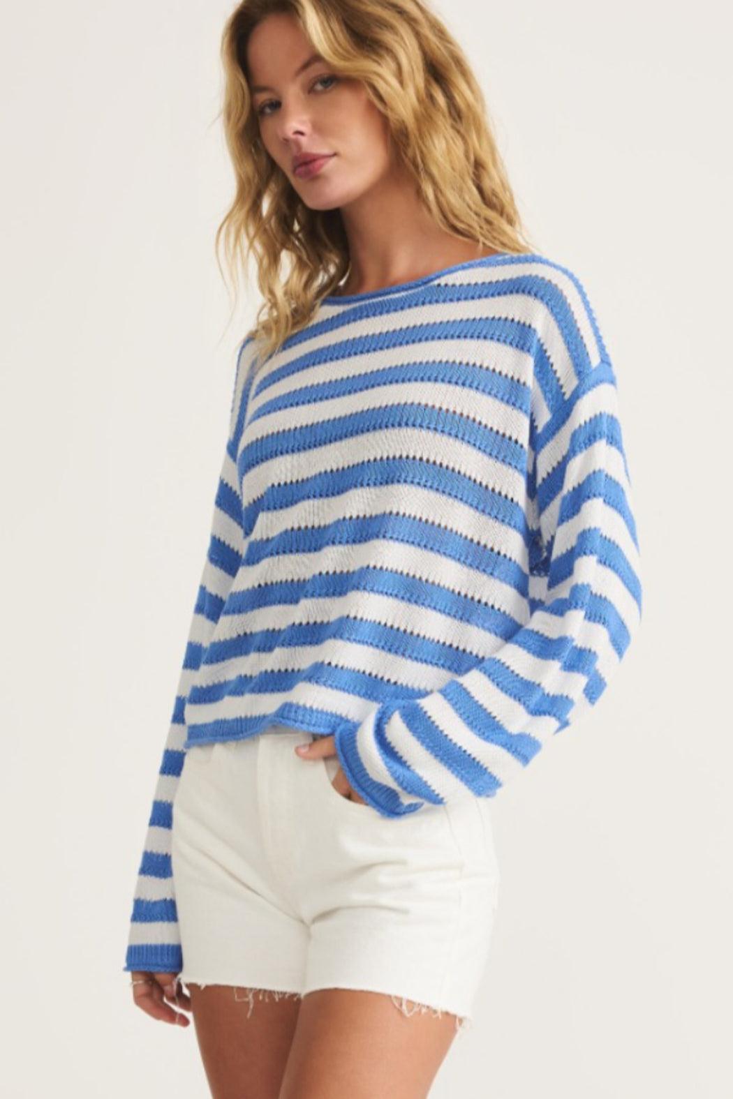 Coastal Breeze Striped Sweater Product Image