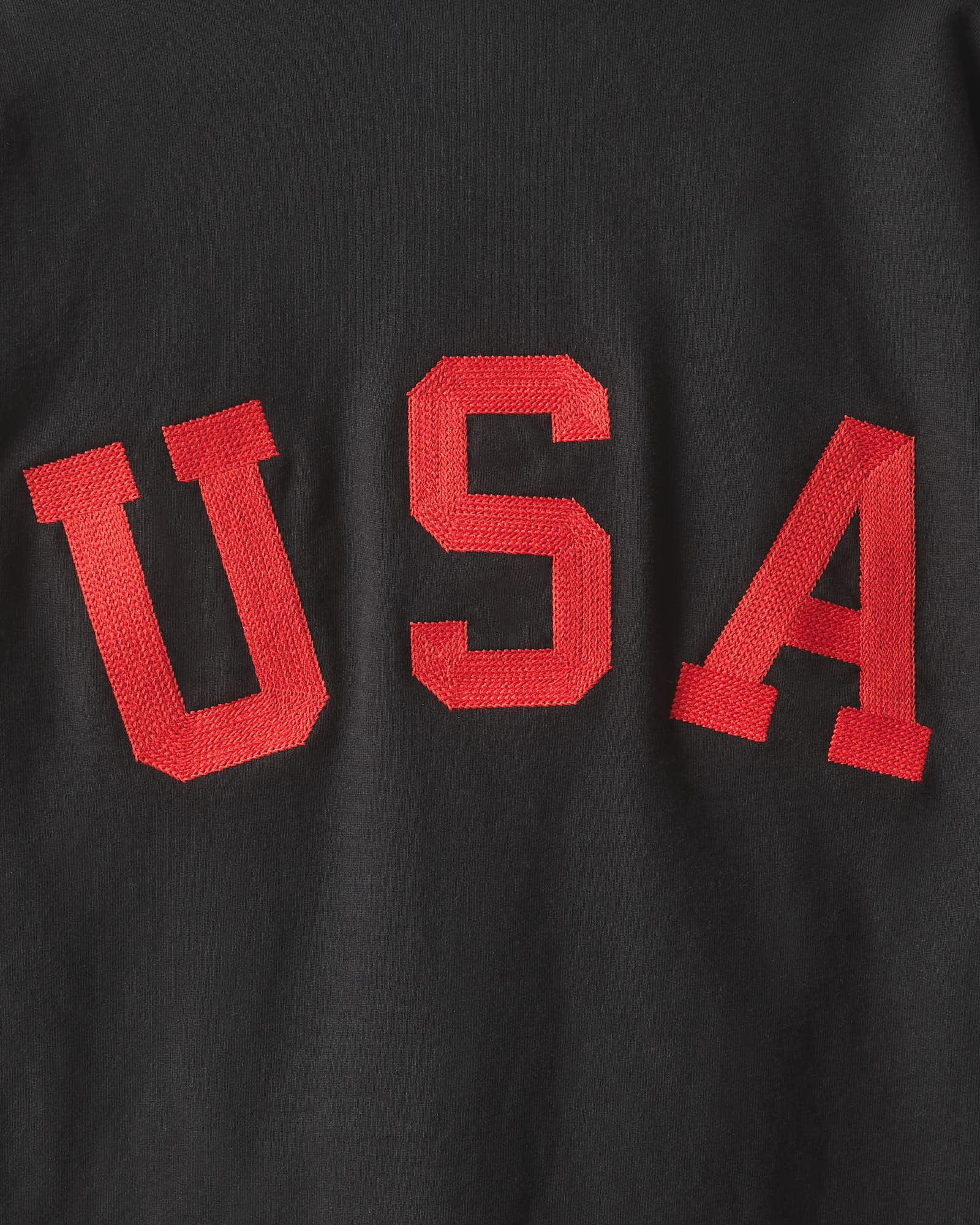 Men's Classic Full Zip USA Embroidery - Black Product Image