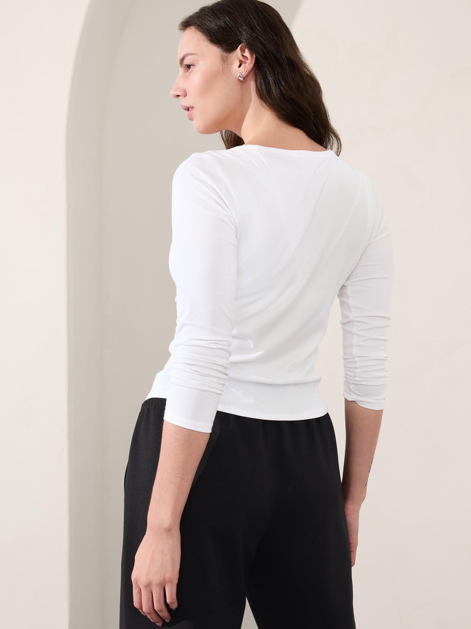 Signature Rib Square Neck Top Product Image