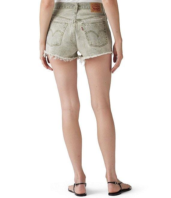 Levi's® 501® Original High Rise Frayed Hem Denim Shorts Product Image