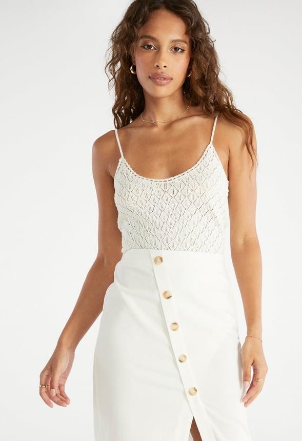 JustFab Margaux Platform Loafer Pump Womens Black/ White Size 8.5 Product Image