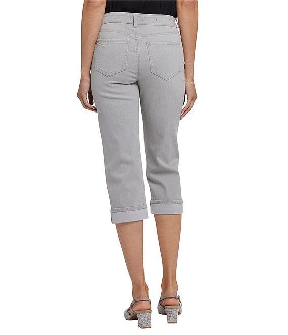 NYDJ Marilyn Stretch Denim Straight-Leg Lift Tuck® Cool Embrace® Cropped Jeans Product Image