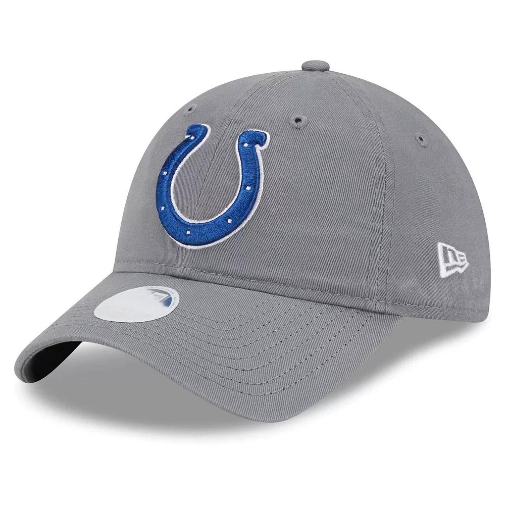 Women's New Era  Gray Indianapolis Colts  Main Core Classic 2.0 9TWENTY Adjustable Hat, Grey Product Image
