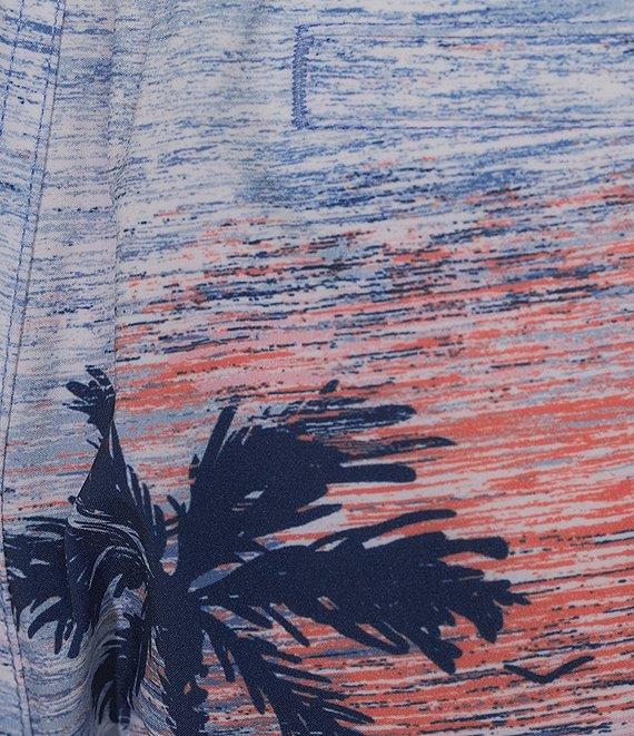 Caribbean Big & Tall Beach Scene 8#double; Swim Trunks Product Image