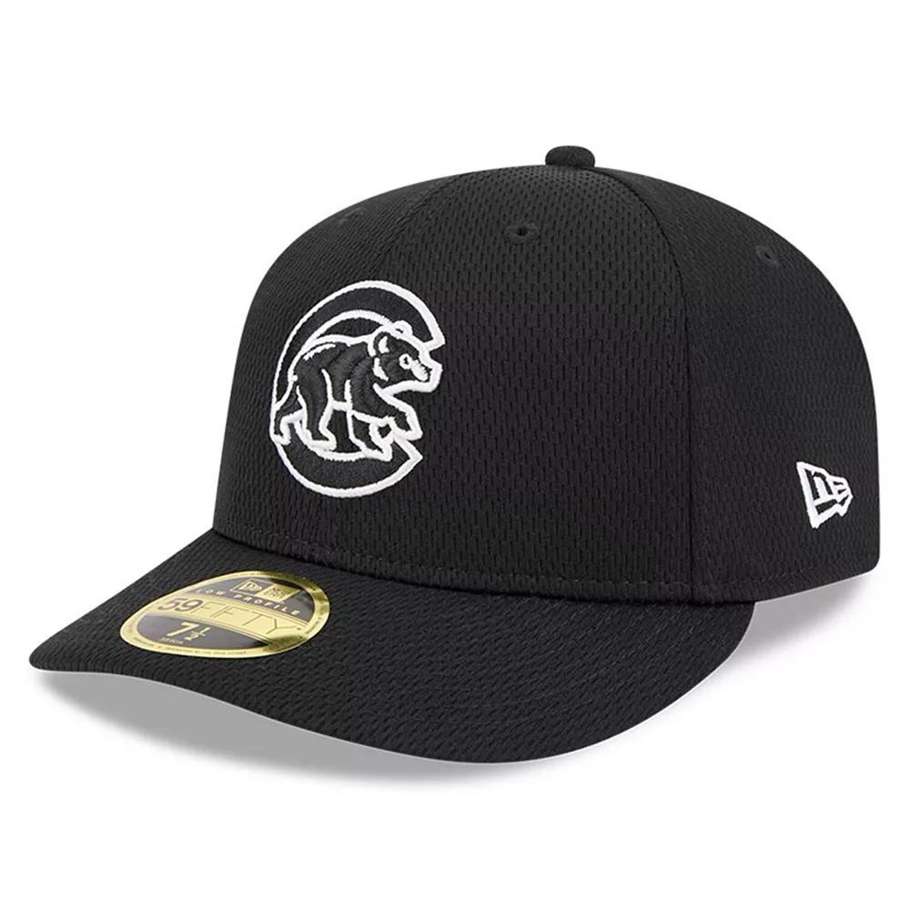 Men's New Era Black Chicago Cubs 2025 MLB Clubhouse Low Profile 59FIFTY Fitted Hat, Size: 6 7/8 Product Image