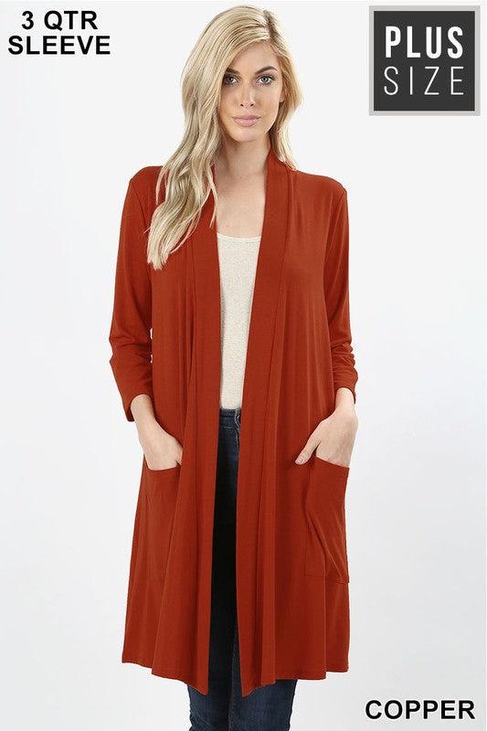 1439   Lauren Slouchy Pocket Cardigan Product Image