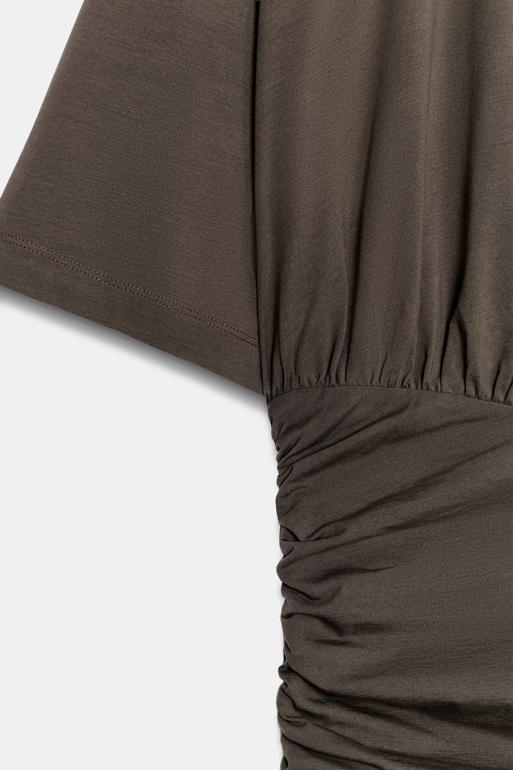 DRAPED SHORT DRESS Product Image