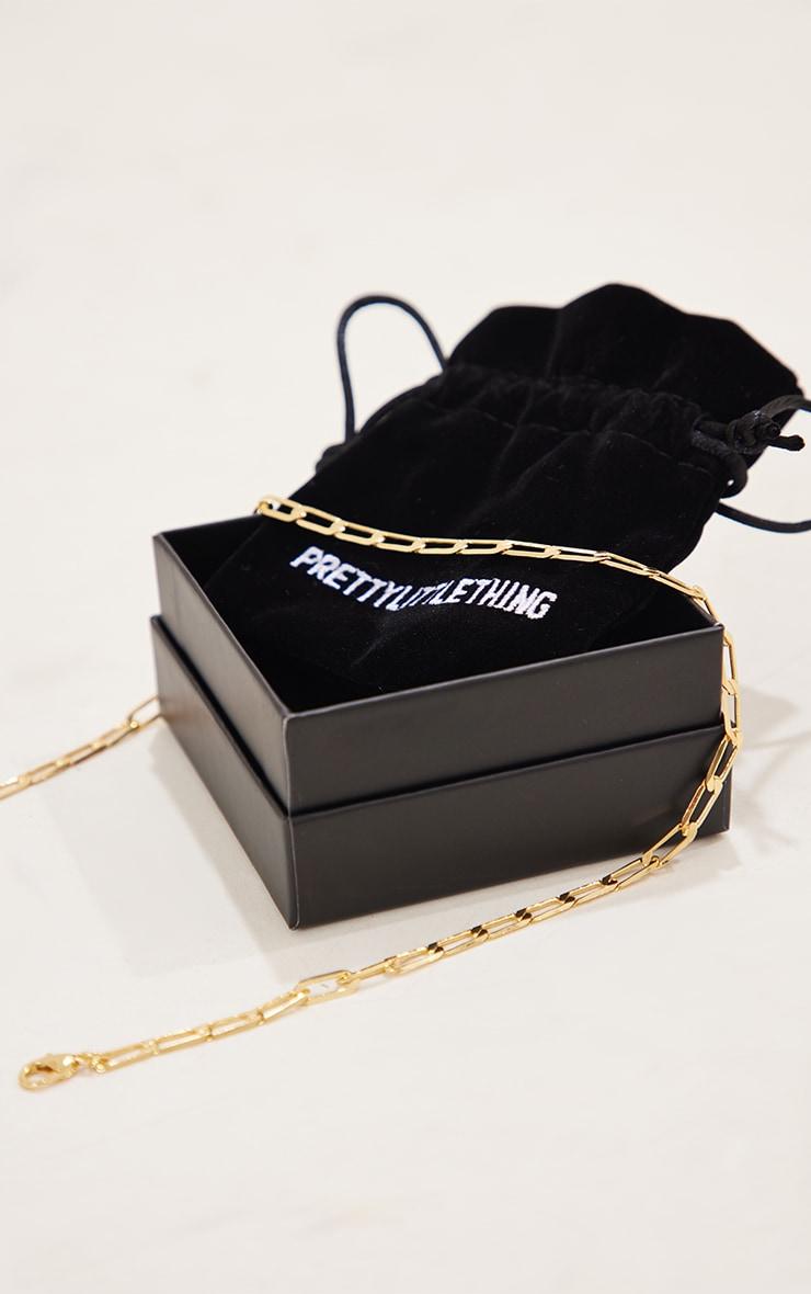 Real Gold Plated Long Link Necklace Product Image