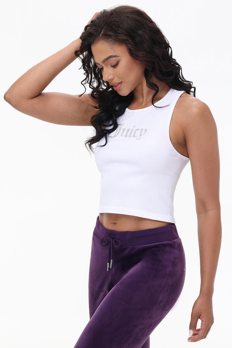 Small Bling High Neck Crop Tank Product Image