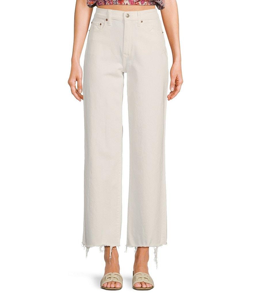 Daze Pleaser High Rise Wide Ankle Length Jeans Product Image