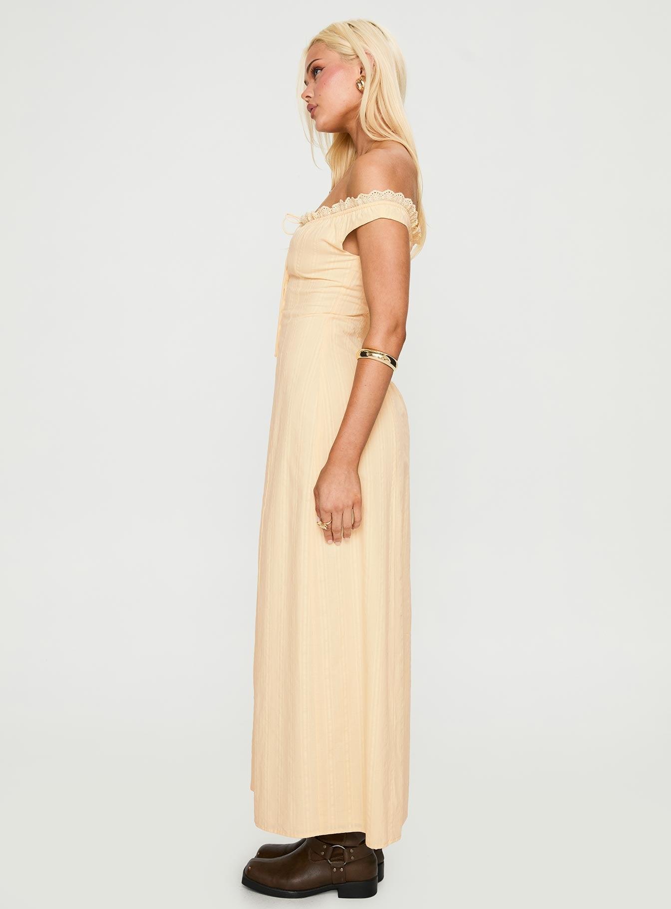 Bryar Maxi Dress Yellow Product Image